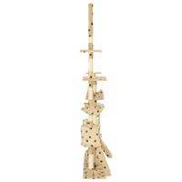 VidaXL Kattenpaal met sisal krabpalen 230-250 cm pootafdrukken beige