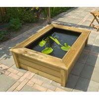 ubbink Quadro 6 houten vijverombouw Wood 2