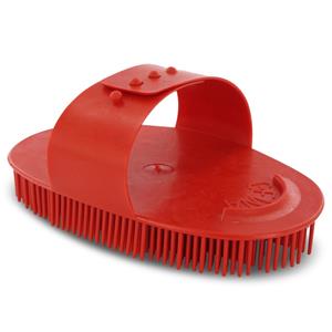 Gewa Paarden Roskamborstel plastic rood