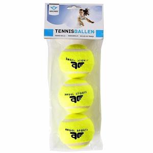Merkloos Tennisballen - 3x - voor honden - Buitenspeelgoed - Tennissen -