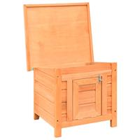 VidaXL Kattenhuis 50x46x43,5 cm massief grenen- en vurenhout