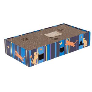 Zooplus Exclusive Krabmeubel Scratch & Play met 2 ballen H9,3 x L45,5 x W24 cm
