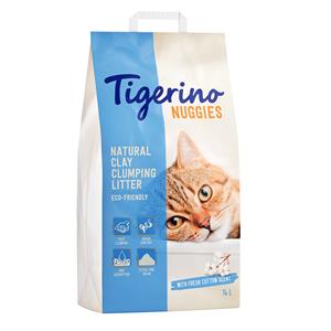 Tigerino Nuggies Ultra Kattenbakvulling - Katoenbloesem-geur - Dubbelpak 2 x 14 l