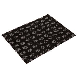 M: L 75 x B 50 cm - Vetbed Isobed SL-Hondendeken Paw, Zwart/ Grijs