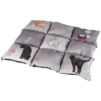 Trixie Patchwork Cat Cushion 55 × 45 cm grey