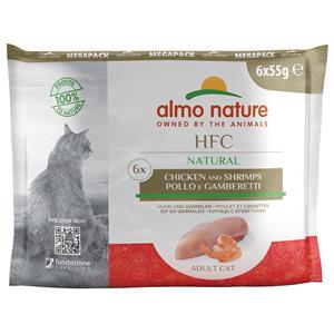 Almo Nature HFC Natural Kip & Garnalen - 6x55 gr Per verpakking