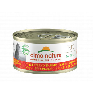 Almo Nature Natural Kip en Garnaaltjes 70 gr Per 6 (Legend)