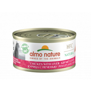 Almo Nature Natural Kip en Lever 70 gram Per 6 (Legend)