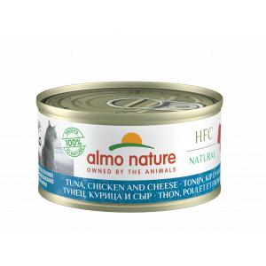 Almo Nature Natural met Tonijn, Kip en Kaas 70 gr Per 6 (Legend)