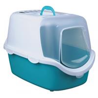 Trixie Kattenbak Vico Open Top Blauw grijs/wit