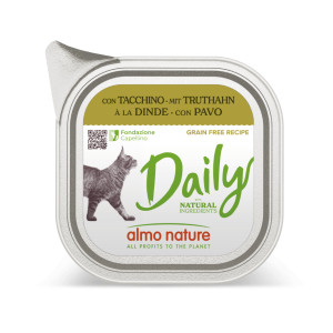 Almo Nature Daily met kalkoen natvoer kat (100 g) 64 x 100 gr