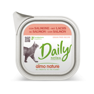 Almo Nature Daily met Zalm 100 gram 32 x 100 gr