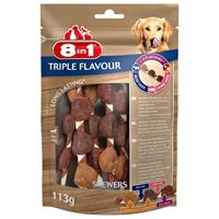 8in1 Triple Flavour Skewers Kauwrollen - 3 x 113 g (18 stuks)