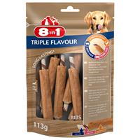 8in1 Triple Flavour Ribs Kauwrollen - 3 x 113 g (18 stuks)