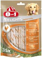 8in1 Delights Twisted Sticks Kip 35 stuks