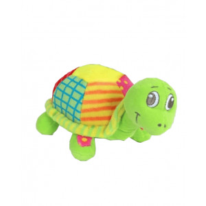 Pluche Schildpad 16 cm met piep Per stuk