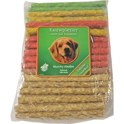 Zak a 100 munchy staaf assorti 9/10 mm/12 cm - Gebr de boon
