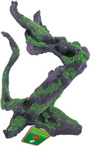 Boon Wortelhout met Mos - Bruin 23cm, Duurzaam Polyresin Aquarium Decor Ornament