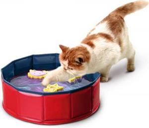 beeztees Speelbad splash - Kattenspeeltje - Rood Blauw - âŒ€:30cm