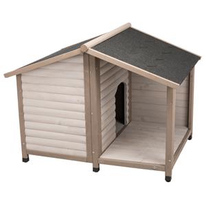 TRIXIE Hondenkennel met zadeldak nature 100x82x90 cm