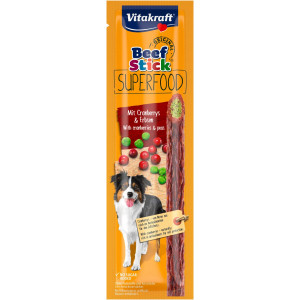 vitakraft Beef Stick Superfood 15 x 25 g - Erwten & Veenbessen