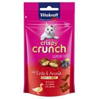 Vitakraft Crispy Crunch Superfood mit Ente & Aronia Katzensnack (60 g) 2 Packungen