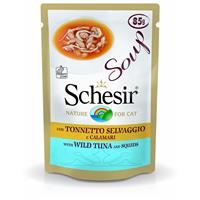 schesir Pouch Cat Soup - Kattenvoer - Kip Inktvis 85 g