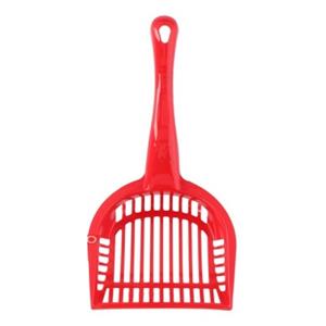 Merkloos Hondenpoep schepje rood 28 cm -