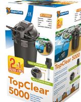 Superfish Topclear 5000 Uvc-7w Drukfilter - UV-C Reiniging & Auto Clean voor Vijvers tot 5000L