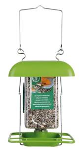 Voederschaal met dakje voor fles / Esschert Design