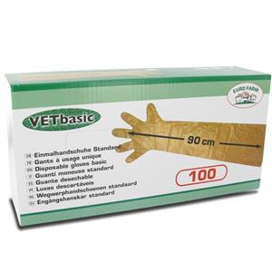 vetbasic Handschoen  lang model 100 stuks