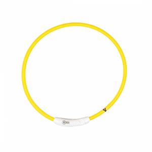 Flash light ring usb nylon Geel 65 cm