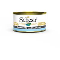 Schesir tonijn met inktvis (jelly) natvoer kat (blikjes 85 g) 4 trays (56 x 85 g)