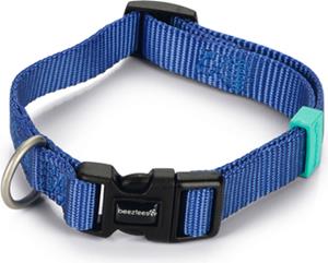 beeztees Uni - Halsbanden - Blauw - 15 mm - 26 tot 40 cm