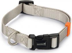 Beeztees Uni - Halsband Hond - Lichtgrijs - 35-50 cm x 20 mm