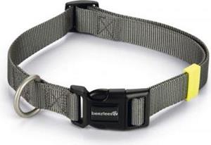 Beeztees Uni - Halsband Hond - Donkergrijs - 48-70 cm x 25 mm