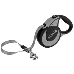 Kong Ultieme Intrekbare Leiband Grijs XL, ca 70kg hond