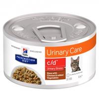 Hills Hill's c/d Urinary Stress Stoofpotje - Prescription Diet Feline - 24 x 82 g