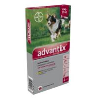 Advantix 250/1250 für Hunde von 10 bis 25 kg 4 pipetten
