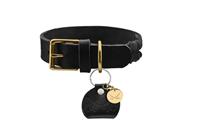 Hunter Halsband Sansibar Solid schwarz 60 cm