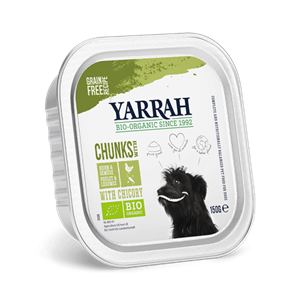 Yarrah - Natvoer Hond Kuipje Chunks met Kip&Groenten Bio