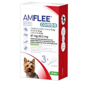 Amflee Combo Spot-on Hond - 67 mg (2-10kg) - 3 pipetten