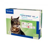 Virbac Effipro DUO Spot-on Kat < 6 kg - 4 Pipetten