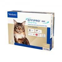 Virbac Effipro Duo Spot-on für Katzen von 6 bis 12 kg 4 pipetten
