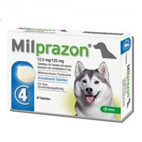 Milprazon grote hond (12,5 mg) - 4 tabletten