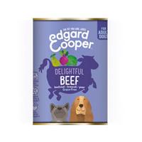 6x Edgard&Cooper Blik Vers Vlees Hondenvoer Rund 400 gr