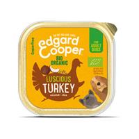 Edgard & Cooper Biologisch Adult - Kalkoen - 17 x 100 g kuipjes