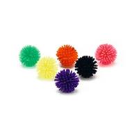 Beeztees stekelballetje kattenspeelgoed rubber 4 cm