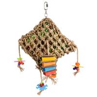 flamingo Vogelspeelgoed Net Vierkant - Vogelspeelgoed - 28x10x45 cm Multi-Color