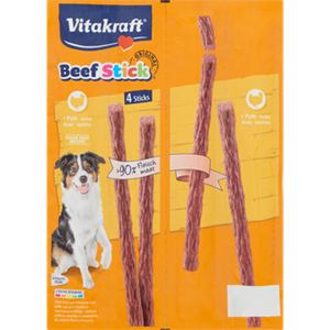 Vitakraft Beef Stick Kalkoen 4 Stuks